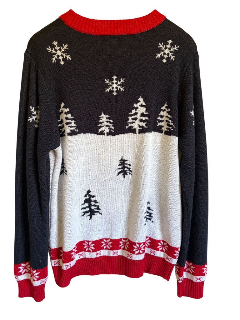 Tipsy Elves Ugly Christmas Santa Peeing In Snow Sweater Large — image 2 of 7